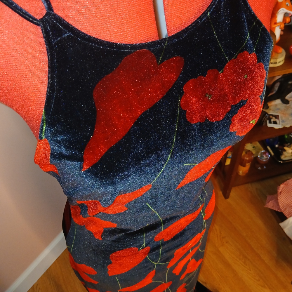 Floral Velvet Dress